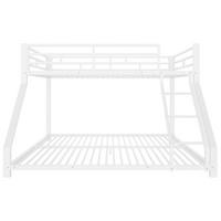 KINDERBETT Weiß Liegefläche 90/200 cm und 140/200 cm, Etagenbett, Sicherheitsgeländer, Treppe - Weiß, Metall (90/200cm) - PANGIVO