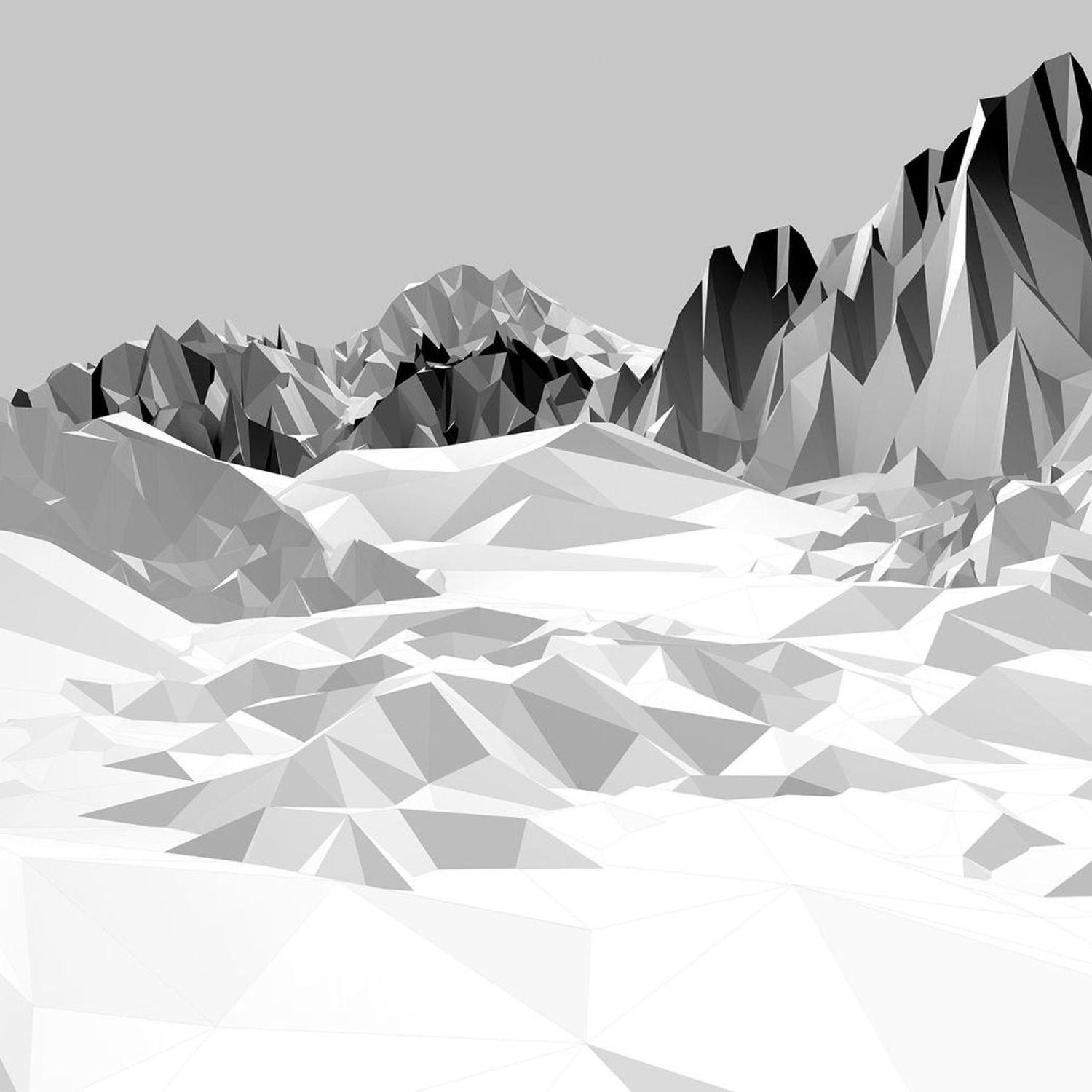 FOTOTAPETE Eisfelder 368 x 254 cm - Weiß, Papier (368/254cm) - Sanders & Sanders