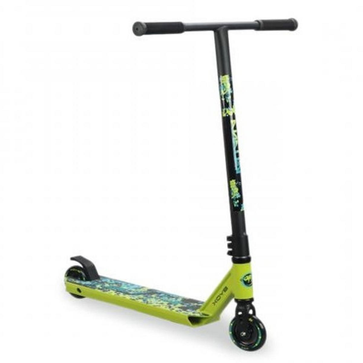 KINDERROLLER Leguan grün PU-Räder ABEC-9 Lager TPR-Griffe Aluminium max 100 kg - Grün, Metall (68/55/85cm)