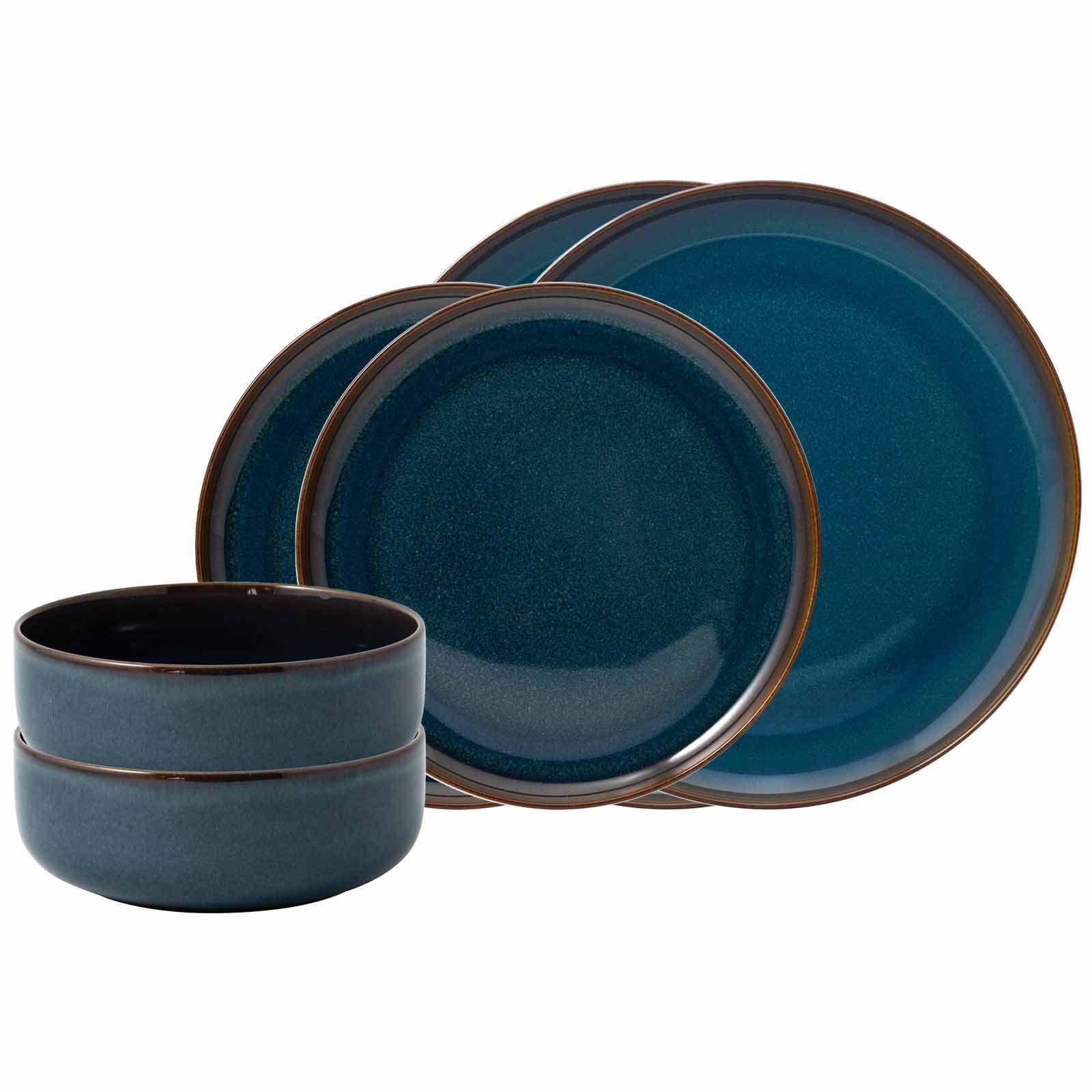 BASIC-SET Crafted Denim 6er Set - Blau, Keramik (1/1/1cm) - like.Villeroy & Boch