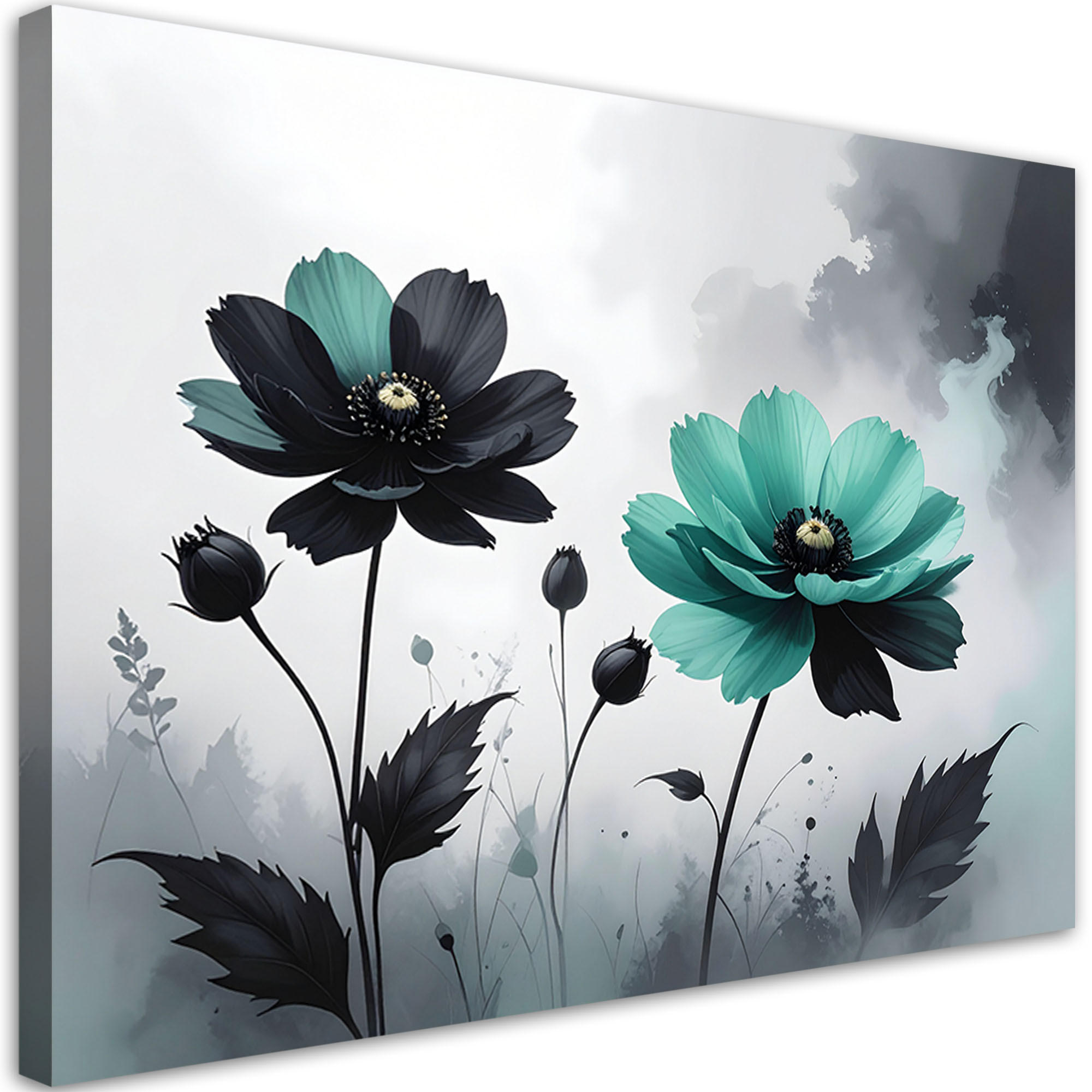 Feeby Wandbild, Türkis 120x80 cm
