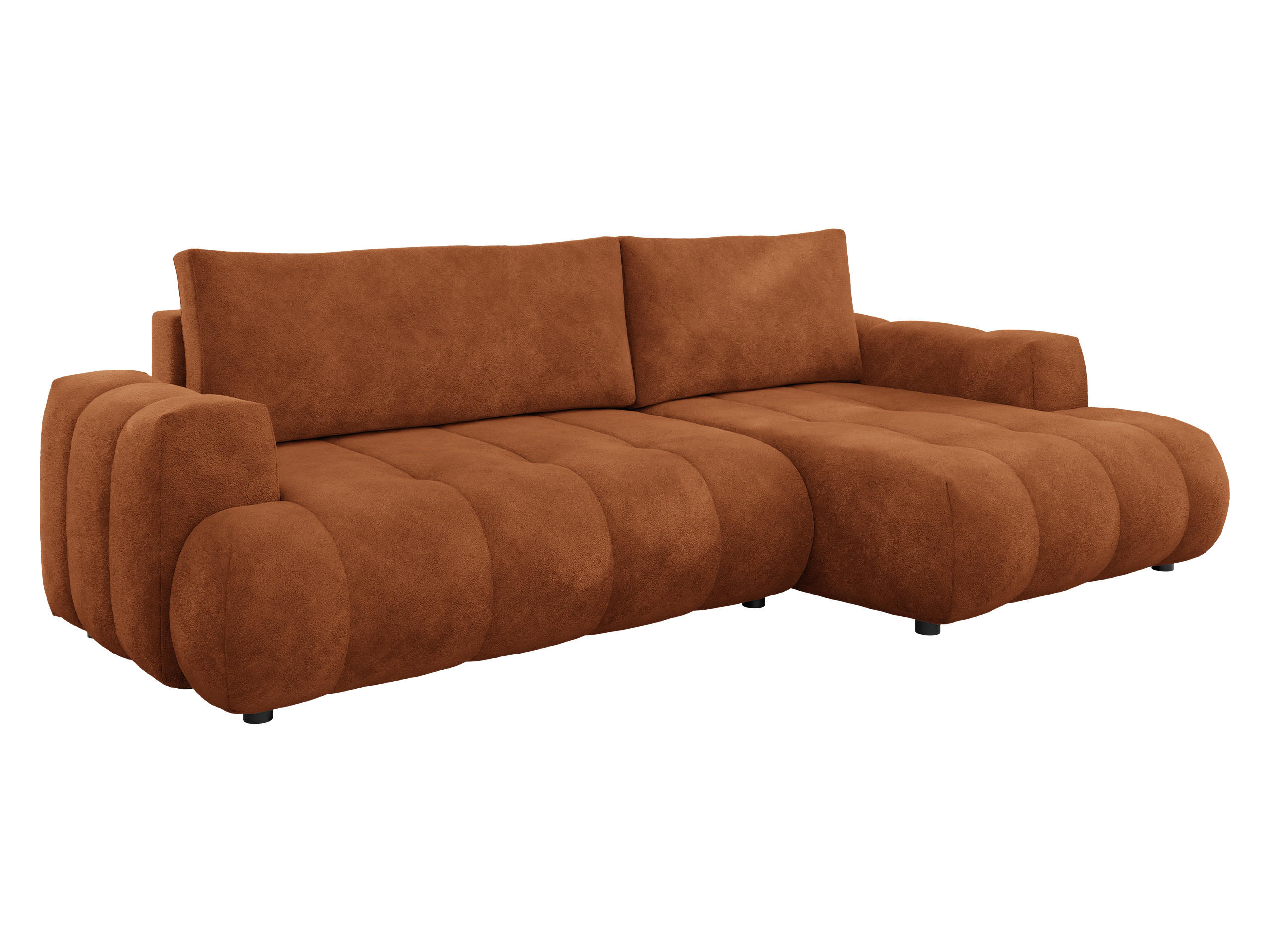 COLTAR Haiti, Dreapta 2R+LC - culoare bronz/negru, material textil/lemn (156/276cm) - MIRJAN24