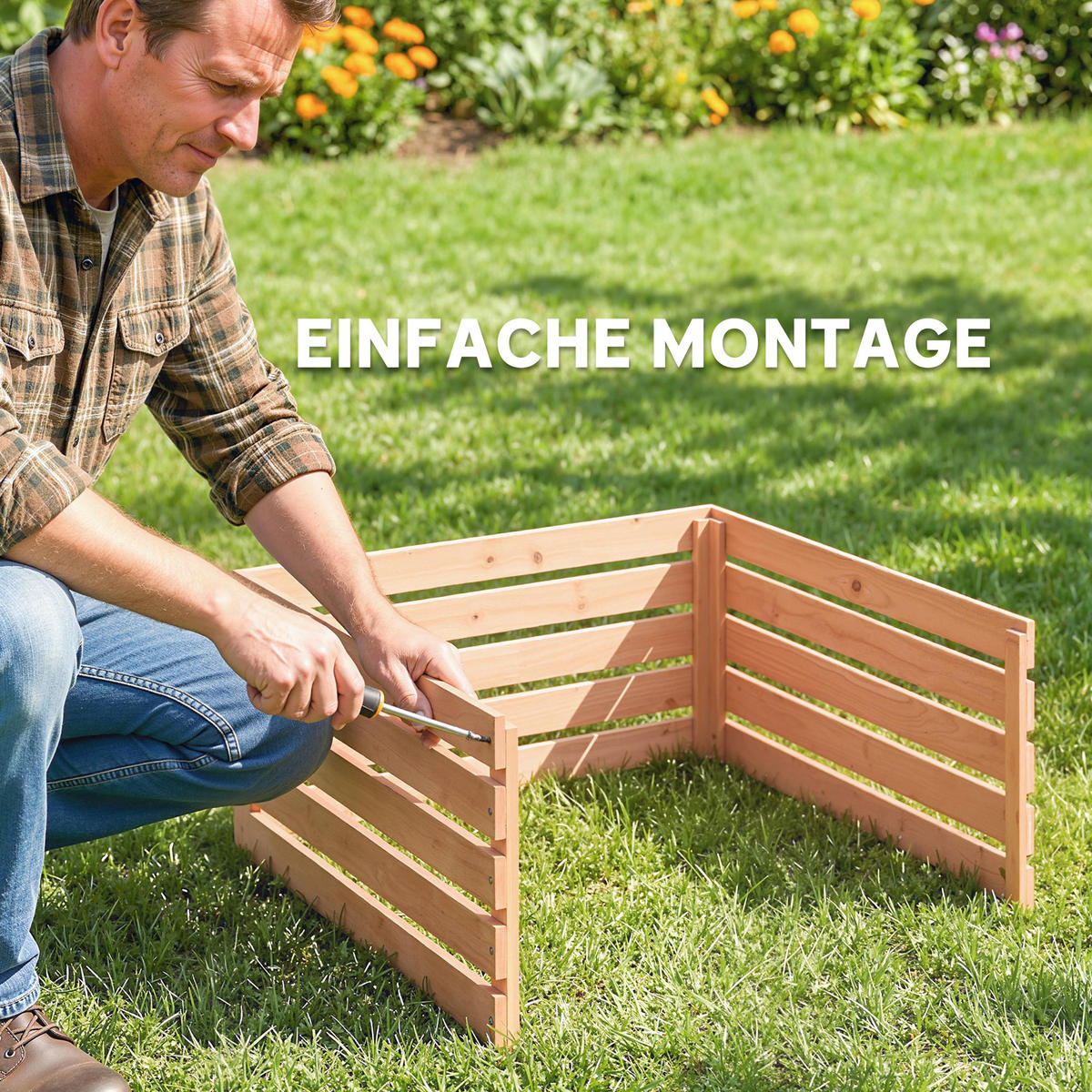 MÄHROBOTER-GARAGE Tannenholz Rotbraun - Rotbraun, Holz (74/54/79cm) - Outsunny