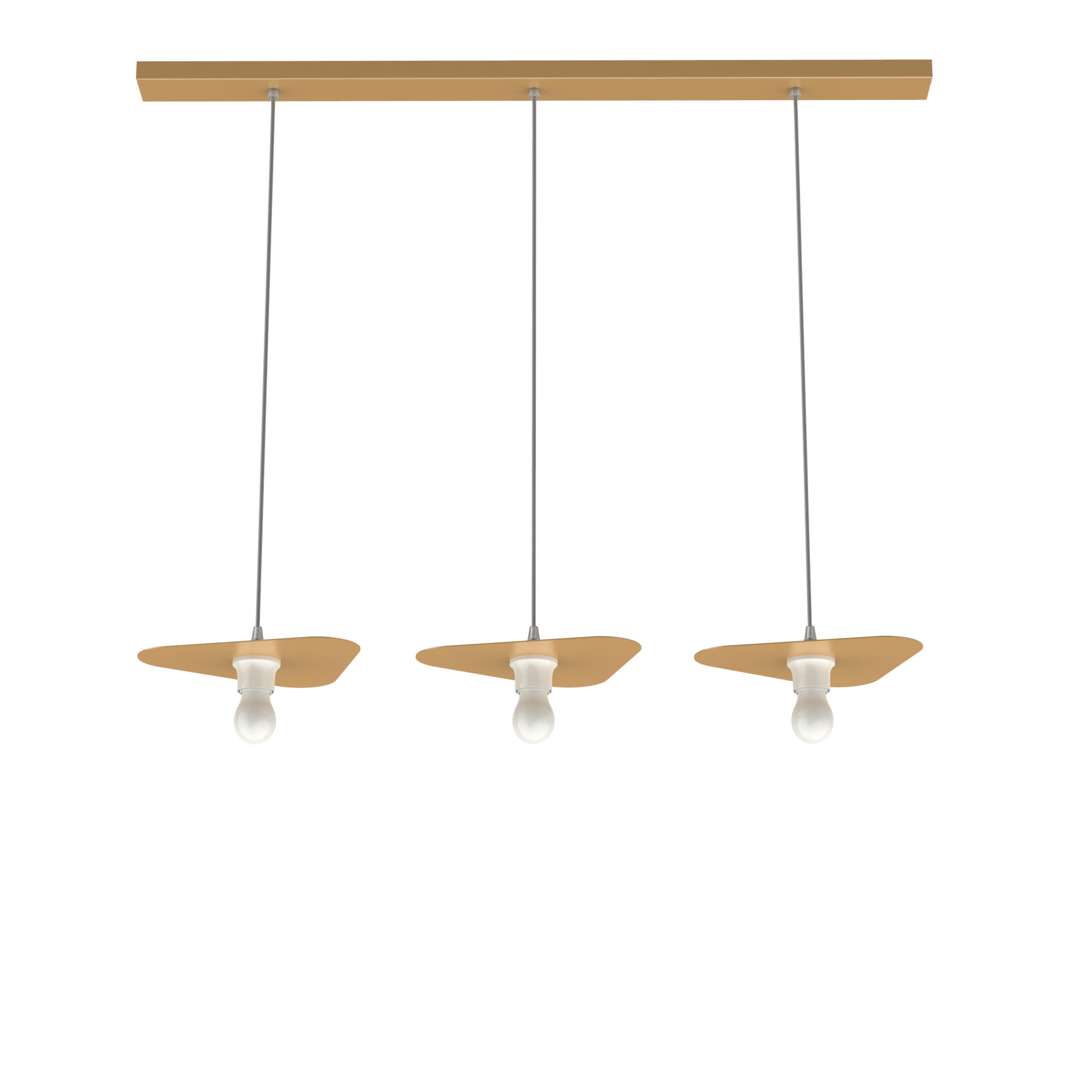 Lumicom Hängeleuchte Gold 30x7x25 cm