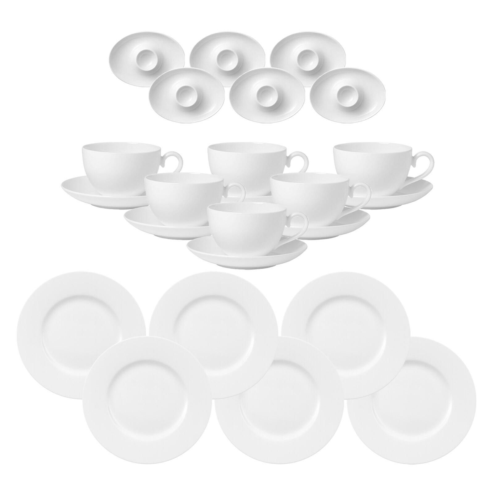 FRÜHSTÜCKSSERVICE Royal weiß - Weiß, Keramik (1/1/1cm) - Villeroy & Boch