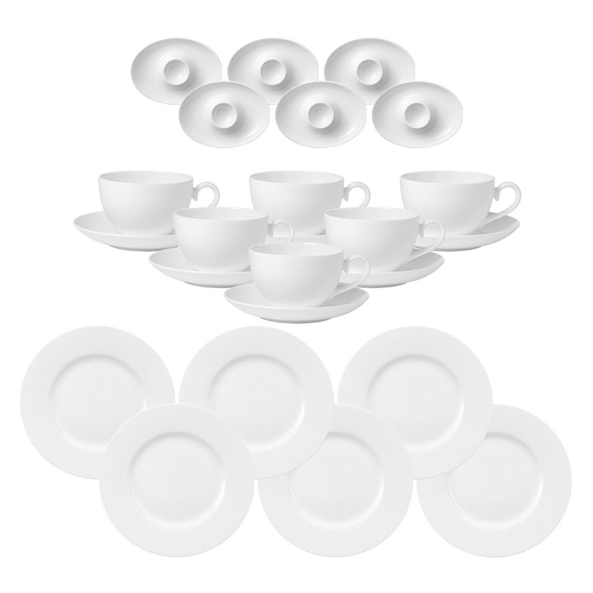 FRÜHSTÜCKSSERVICE Royal weiß - Weiß, Keramik (1/1/1cm) - Villeroy & Boch