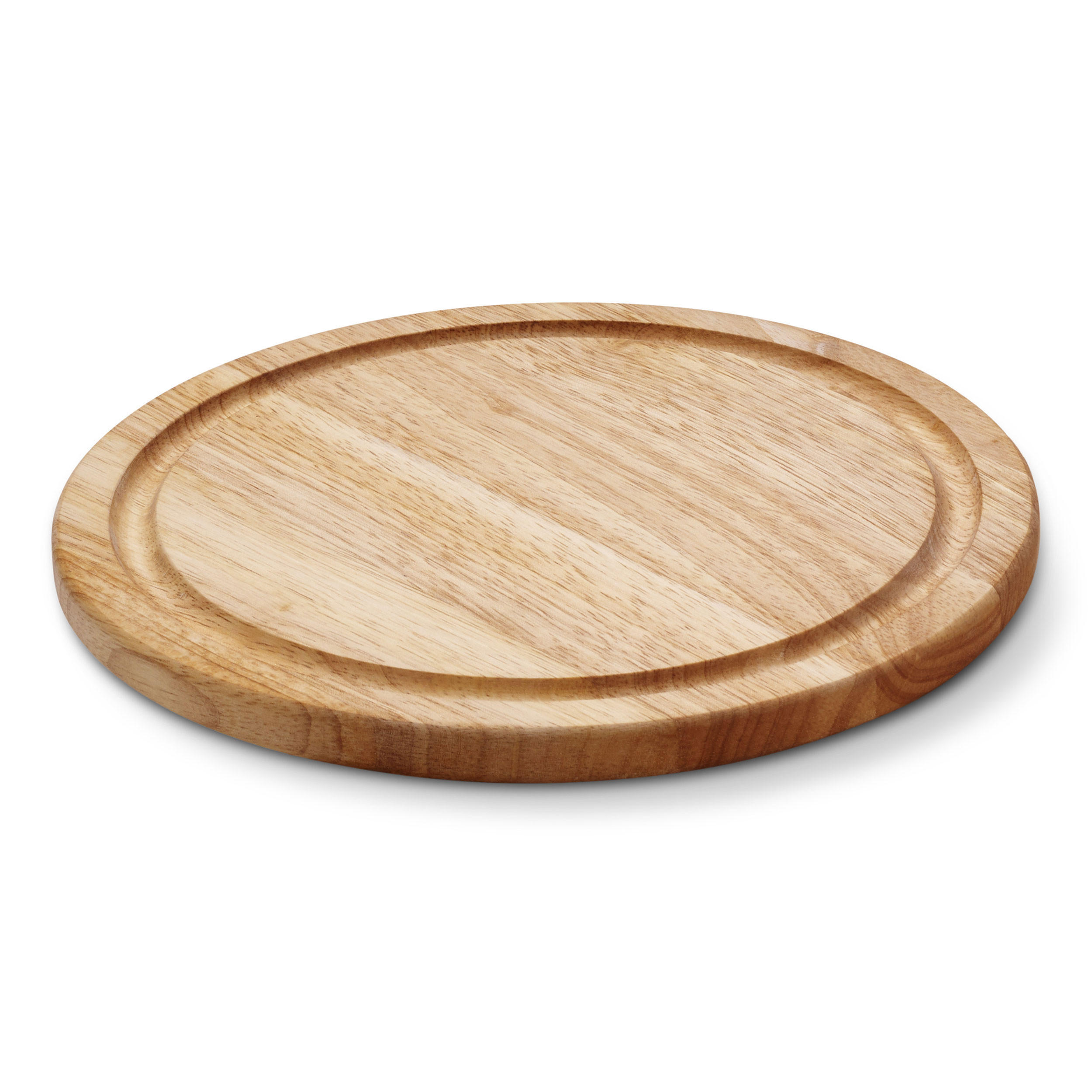 STEAKTELLER Rund, Gummibaumholz, Ø 25 cm - Braun, Holz (25/25/2cm) - Continenta