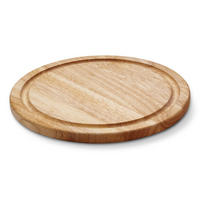 STEAKTELLER Rund, Gummibaumholz, Ø 25 cm - Braun, Holz (25/25/2cm) - Continenta