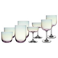 KOMPLETT-GLÄSER-SET Like Glass Pearl 8er Set - Grau, Glas - like.Villeroy & Boch