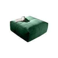 POLSTERHOCKER PALACE Smaragdgrün Velvet - Smaragdgrün, Textil (86/41/86cm) - KAWOLA