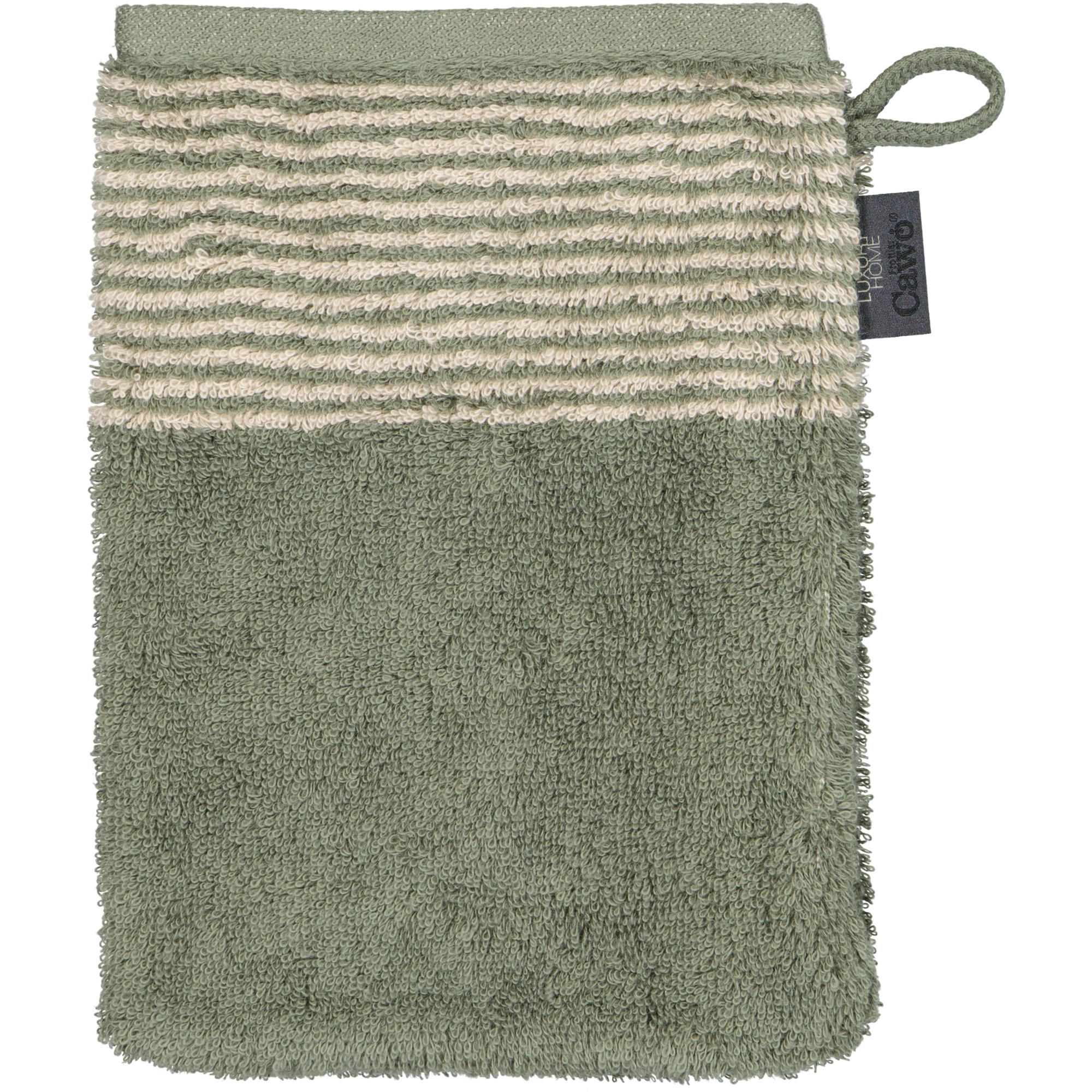WASCHLAPPEN LUXURY HOME TWO-TONE 590 FIELD - 34 - Grün, Textil (16/22cm) - Cawoe