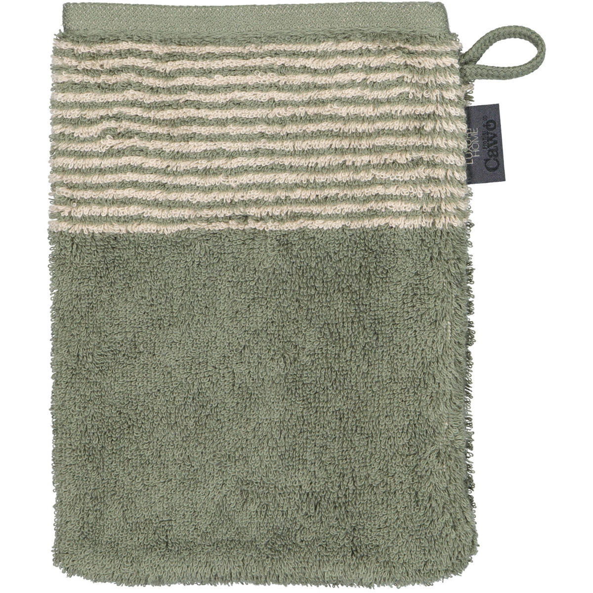 WASCHLAPPEN LUXURY HOME TWO-TONE 590 FIELD - 34 - Grün, Textil (16/22cm) - Cawoe
