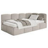 JUGENDBETT Cloudy rechts Bouclé Greige - Taupe, Kunststoff/Textil (90/200cm) - Selsey