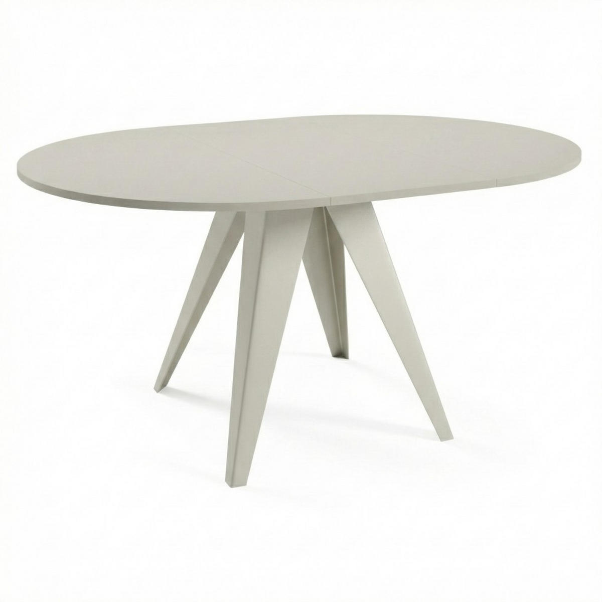 ESSTISCH Gala, Runder Tisch mit Ausziehfunktion, 100-140x100 cm, Kaschmir - Kaschmir, Metall (100/100/76cm) - Beautysofa