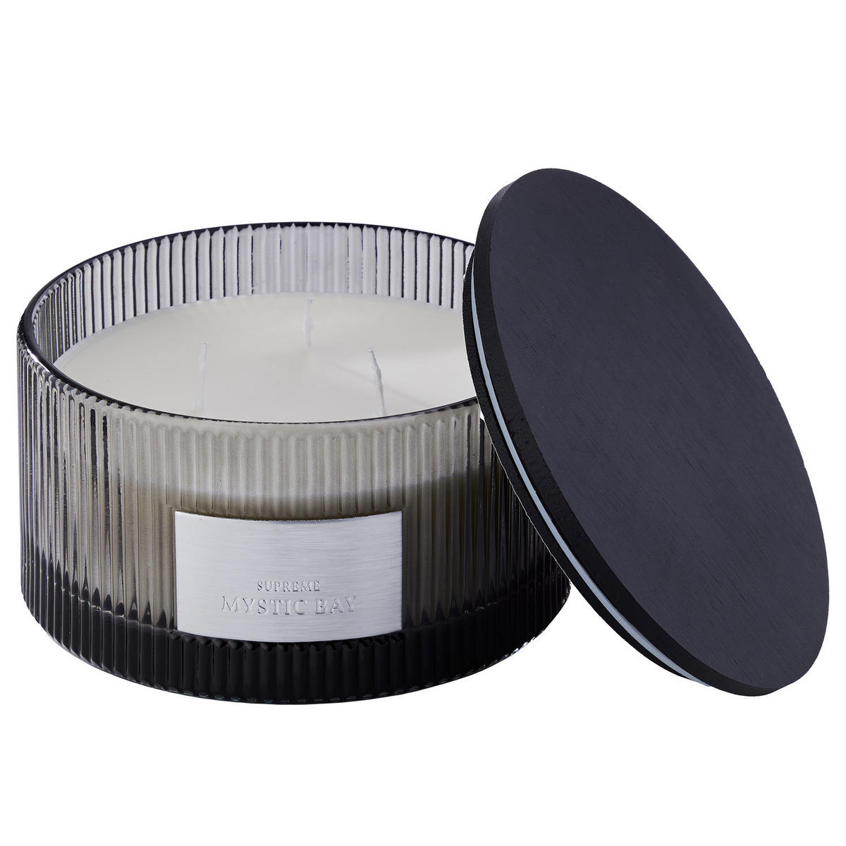 DUFTKERZE Supreme Mystic Bay - Dunkelgrau, Glas (9cm) - Butlers