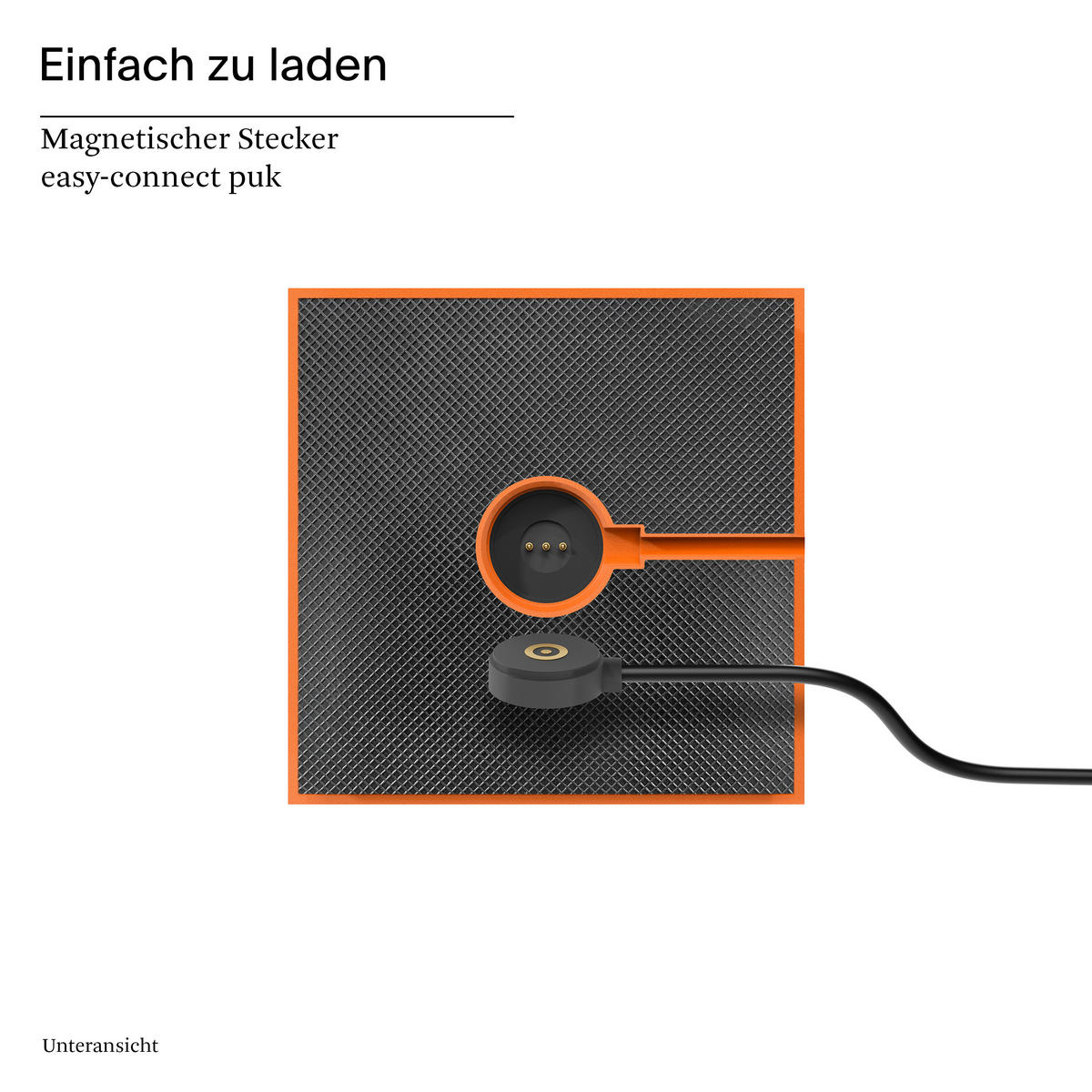 LED Akku-Tischlampe, Nuindie 3.0 glutorange - Orange, Metall (38/10/38cm) - Sigor