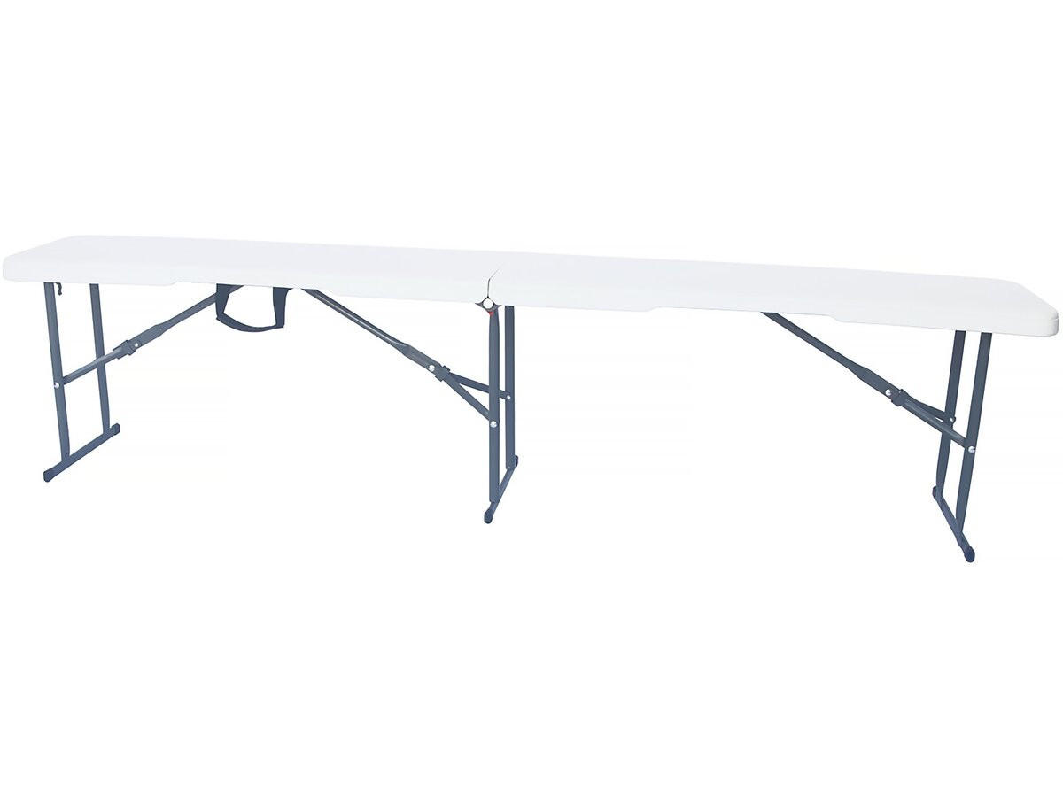 GARTEN-ESSMÖBELENSEMBLE foldy - Weiß, Metall - Habitat Garten