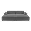 BIG SOFA SAMU Anthrazit Cord - Anthrazit/Schwarz, Textil (256/72/168cm) - KAWOLA