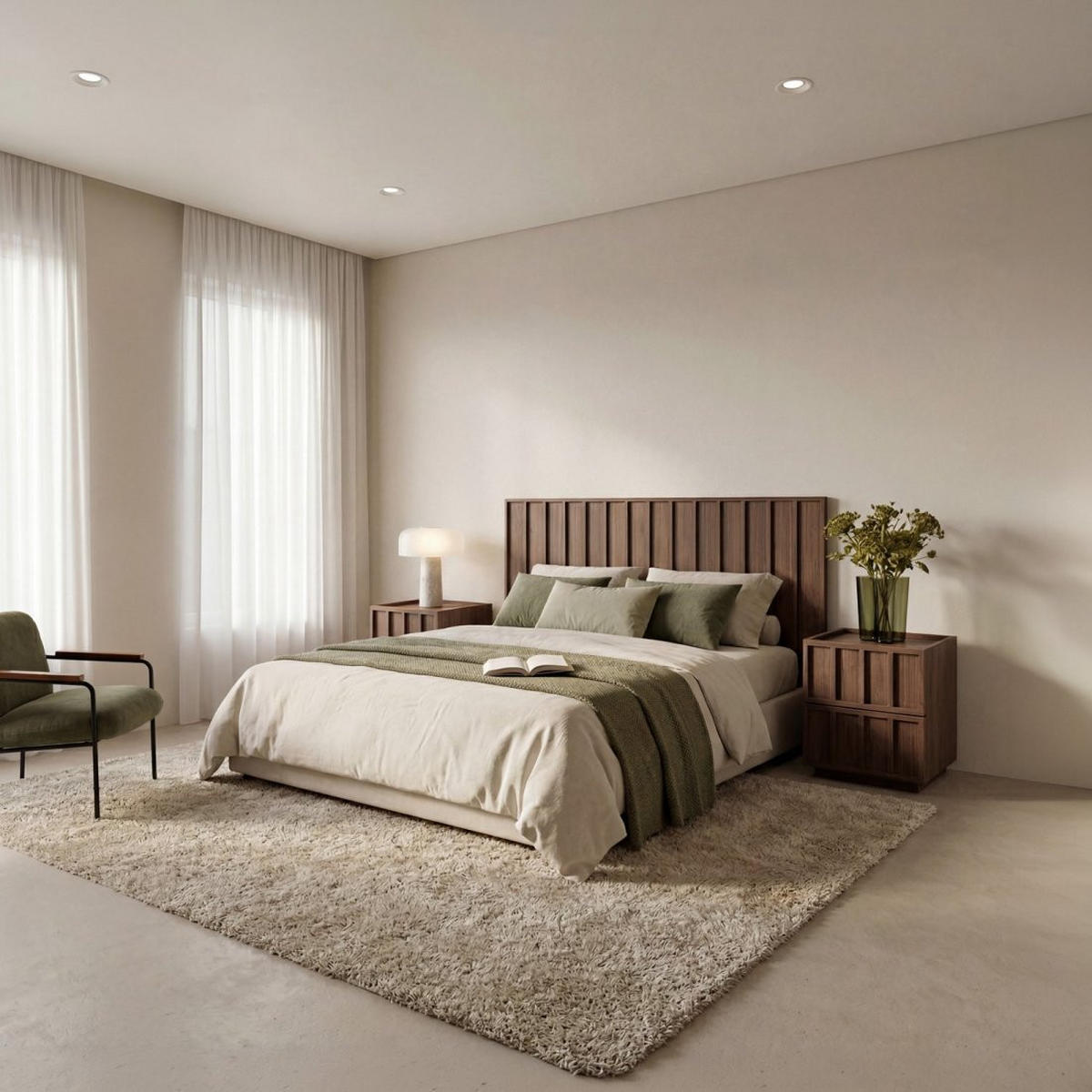 KOPFTEIL DOPPELTES Kairo Walnuss 170 cm x 75 cm - Walnussfarben, Holzwerkstoff (170/3cm) - Klast Home