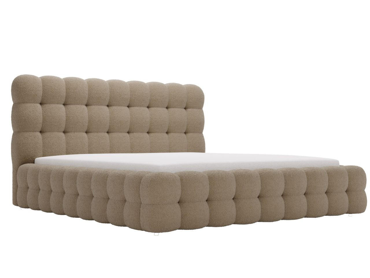 POLSTERBETT Twist 200x200 Braun - Naturfarben/Braun, Holz/Kunststoff (200/200cm) - Graingold