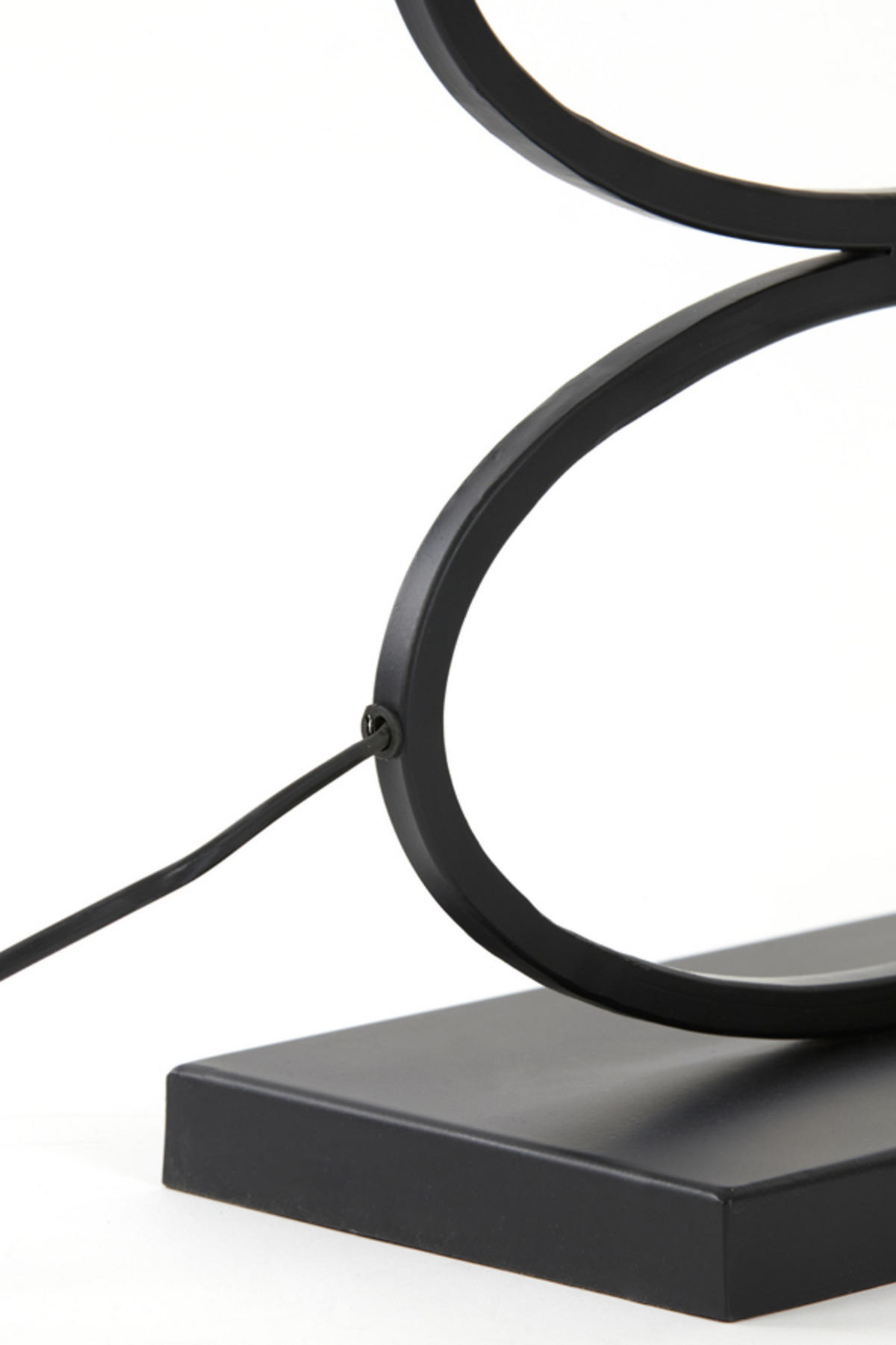 LAMPENFUSS Stelius Schwarz Ø33/42 cm - Schwarz, Metall (33/17/42cm) - Light & Living