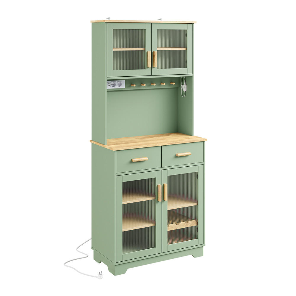 SIDEBOARD mit Kaffee-Station FSB108-E - Ahornfarben, Fell (78/180/38cm) - SoBuy