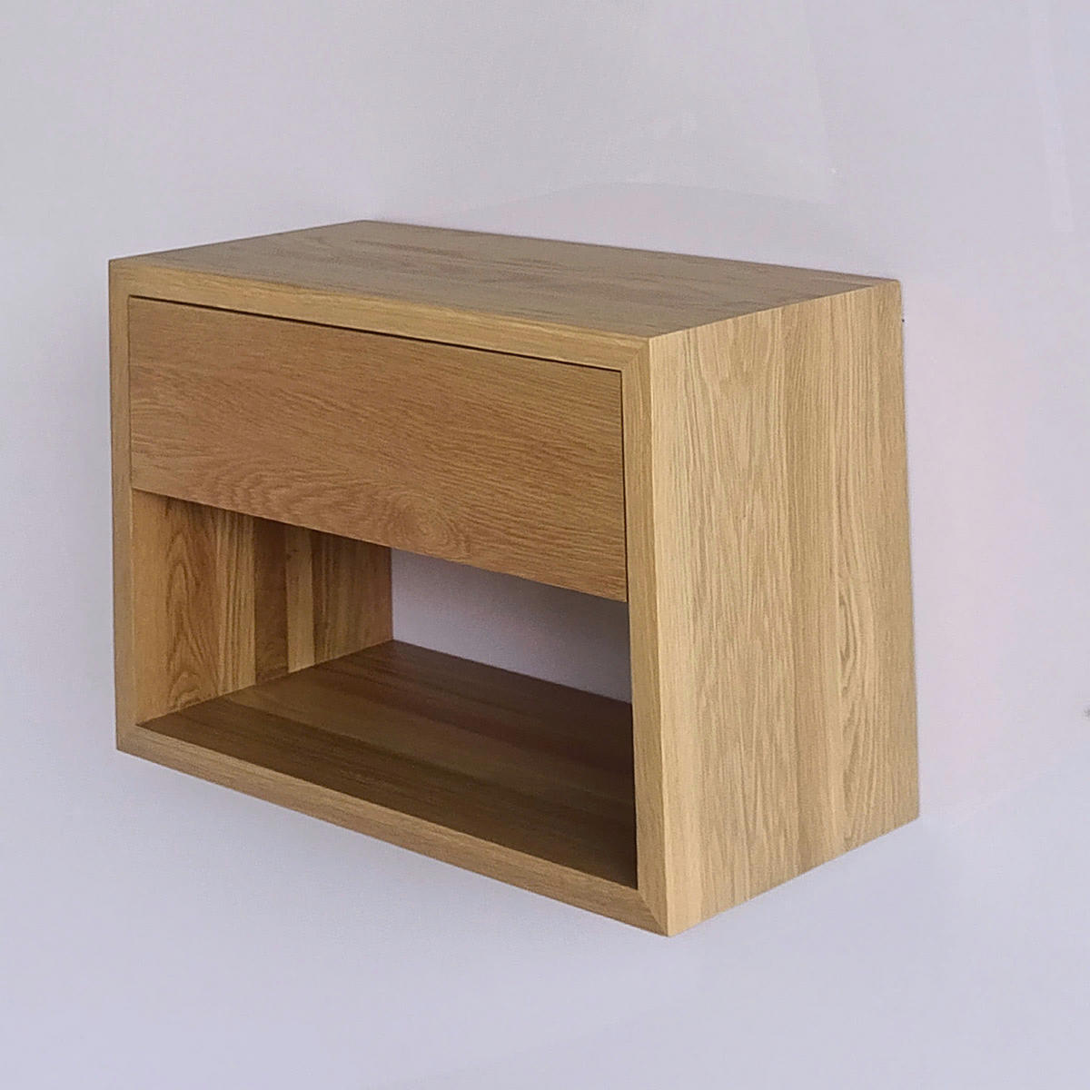 NACHTTISCH Hugo 2er Set, Eiche, 30/55/39 cm - Beige, Holz (55/39/30cm) - WOODEK