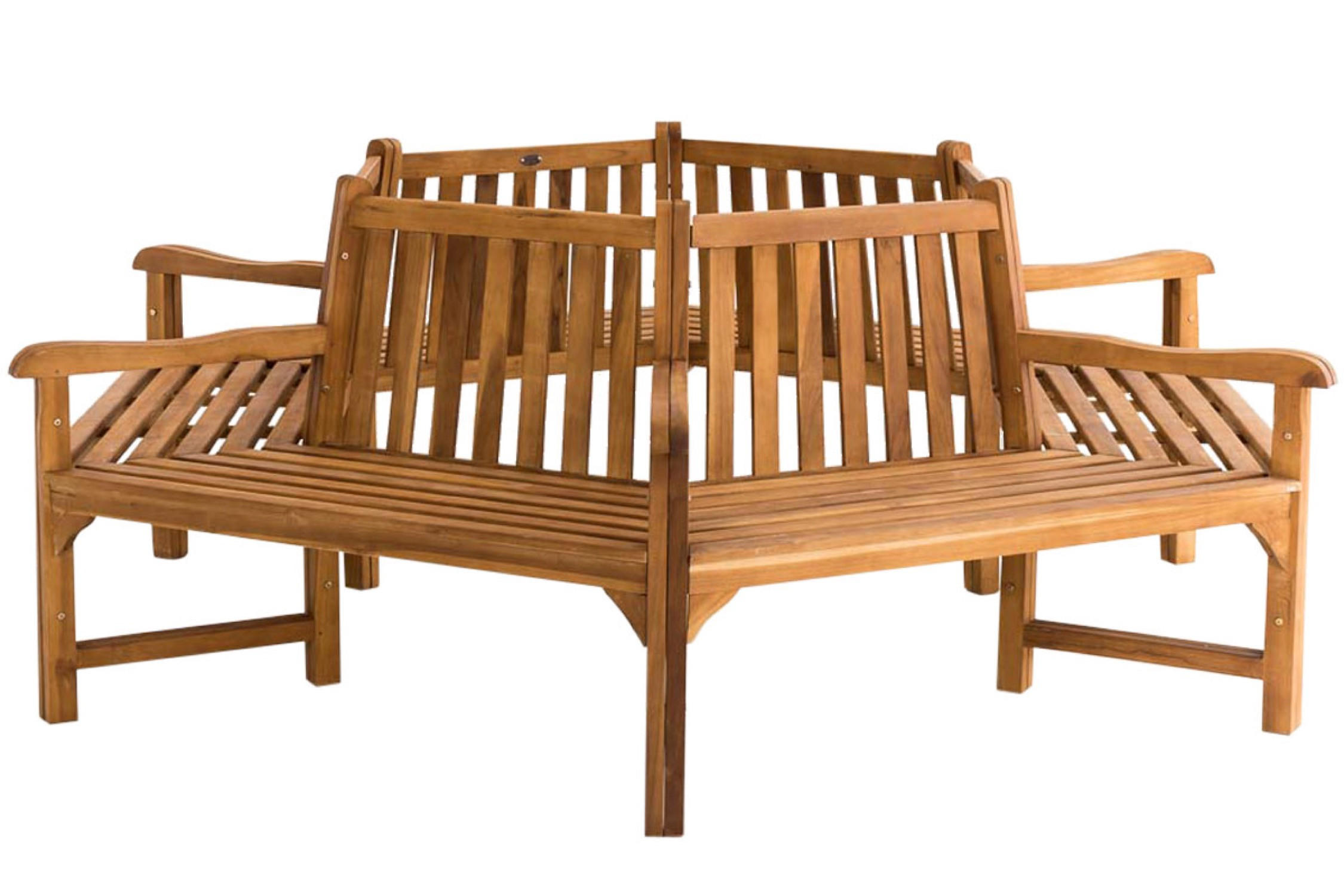 BAUMBANK Sonny mit Armlehnen 250 cm teak - Braun, Holz (250/93/250cm) - TPFGarden