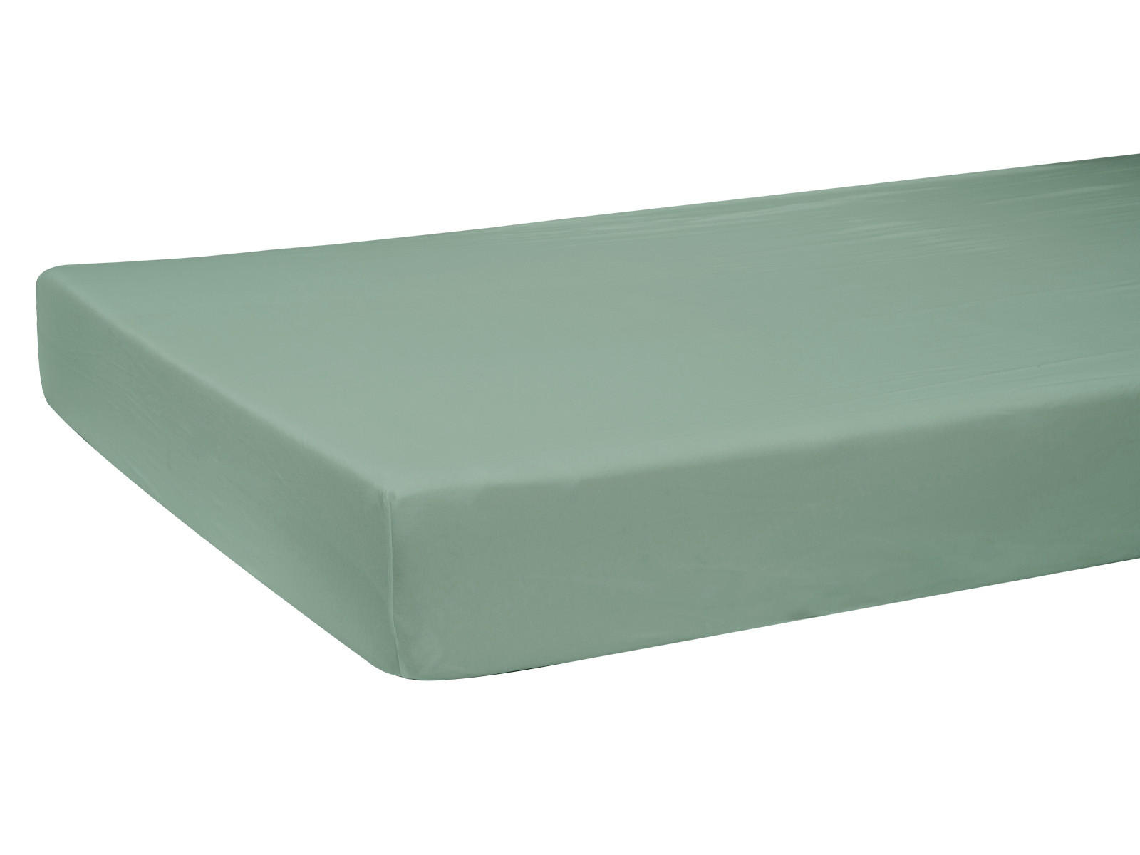 BABY-SPANNBETTLAKEN BasicSoft Baumwoll-Jersey mit Elasthan natural-grün 40/90 cm - Salbeigrün, Textil (40/90cm) - beties Heimtextil