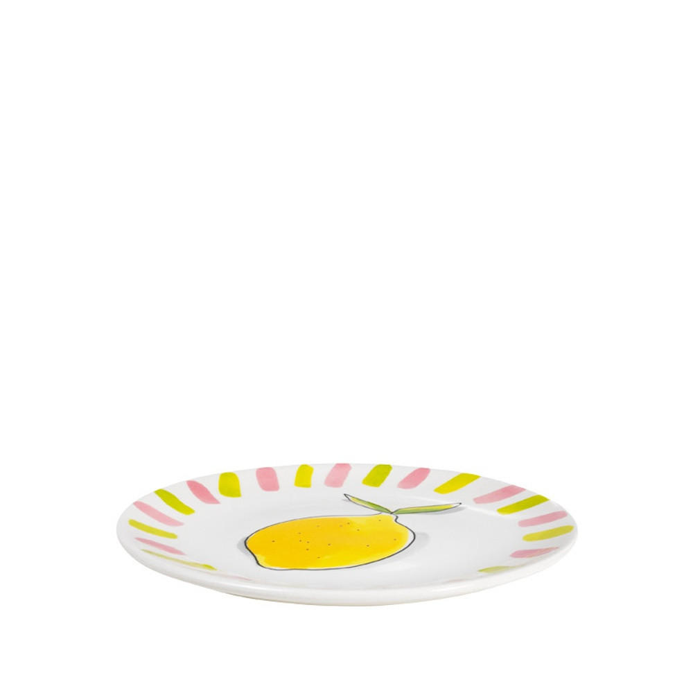 TELLER Taste Of Summer Zitrone in Bunt - 18cm - Multicolor, Keramik (18/18/2cm) - Blond Amsterdam