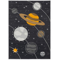 KINDERTEPPICH PASSION KIDS PLANETEN - Grau, Textil (80/150cm) - Pergamon