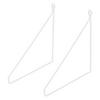 REGALHALTERUNG - Weiß, Metall (25/25/26cm) - ML-DESIGN