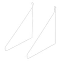REGALHALTERUNG - Weiß, Metall (25/25/26cm) - ML-DESIGN