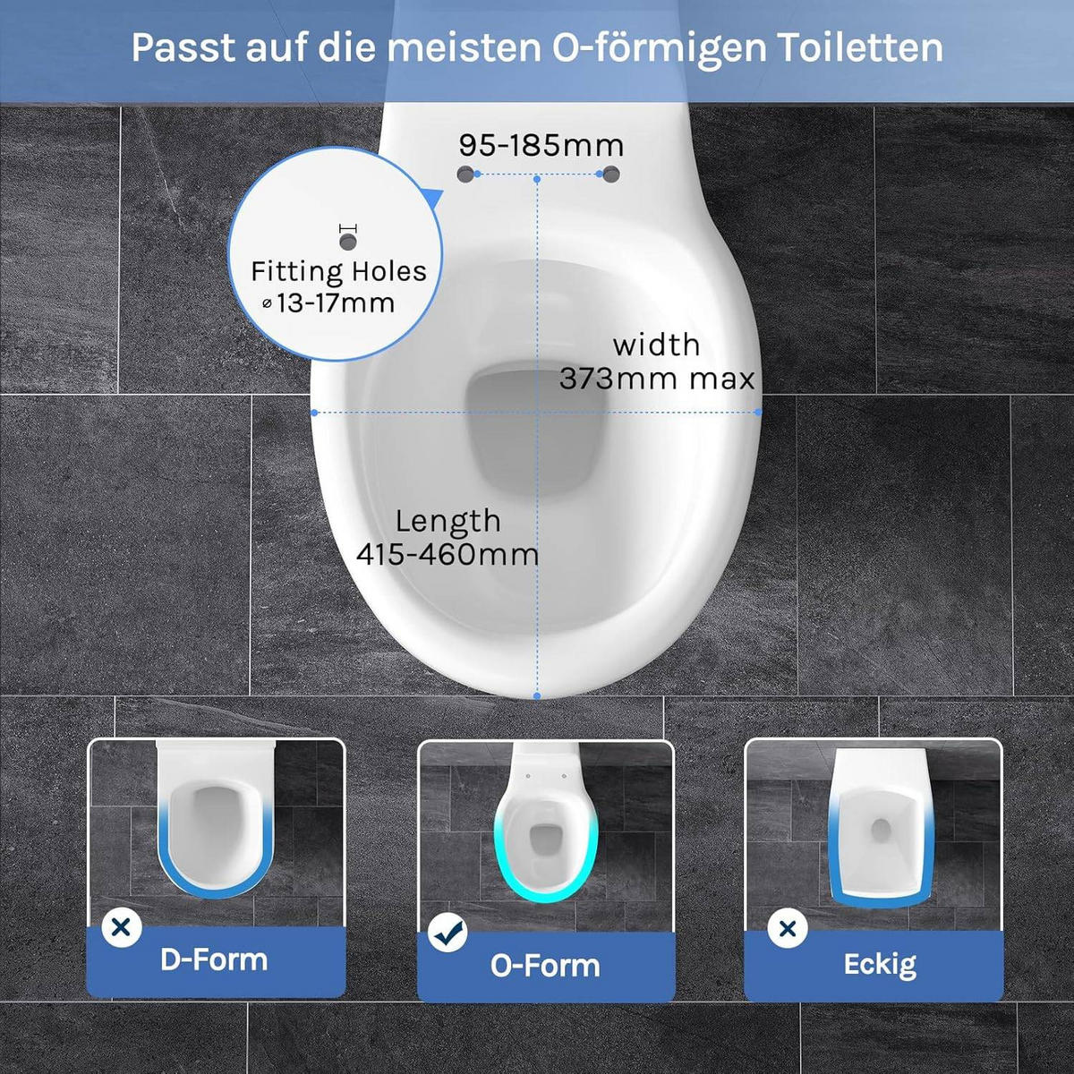 WC SITZ mit Absenkautomatik,Fast Fix Toilettensitz,Weiß Oval - Weiß, Kunststoff (37/6.6/45cm) - Woltu