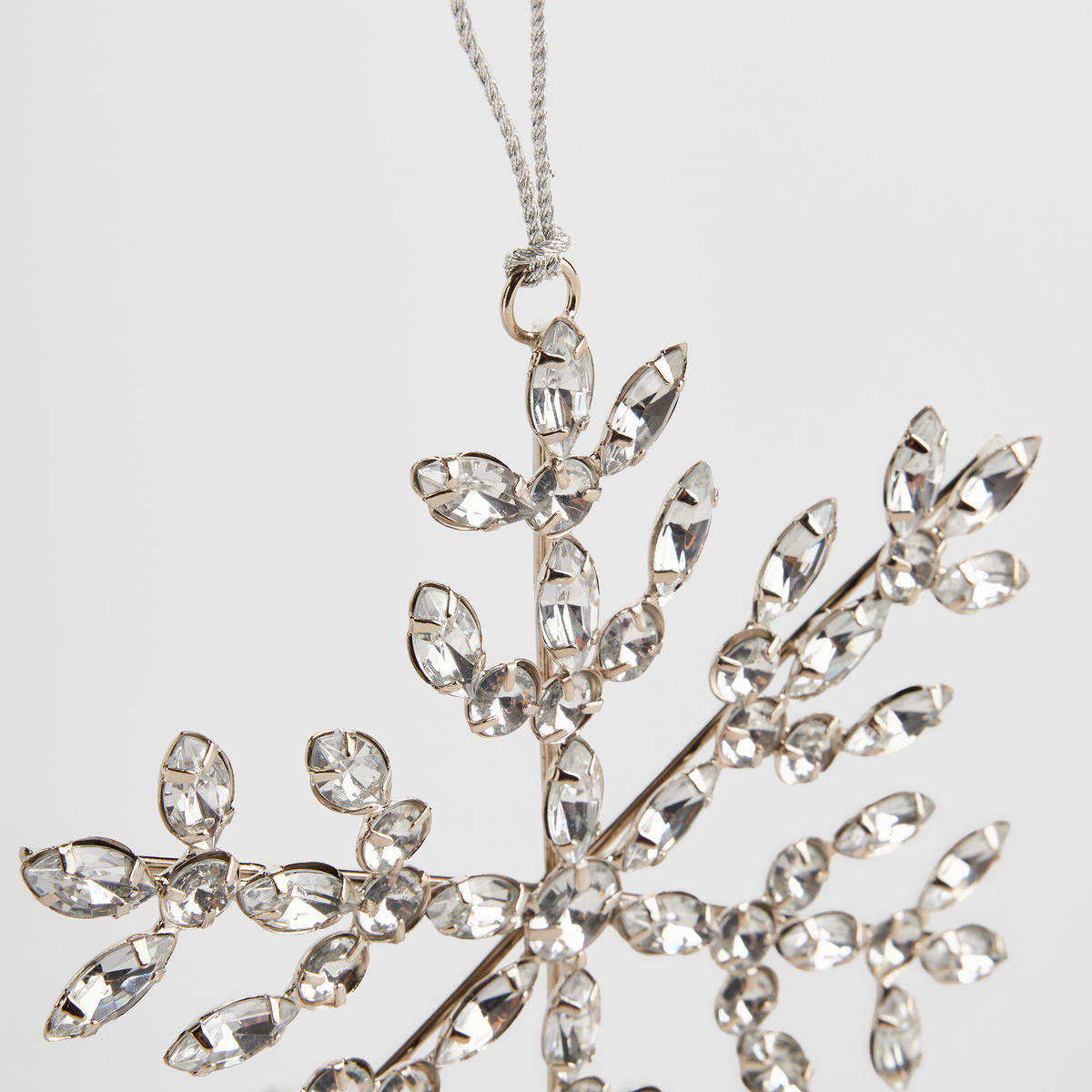 WANDDEKORATION Icy elegance, Silber, 15 x 15 cm, Dekorative Weihnachtsdeko - Silberfarben, Kunststoff (15/15/1cm) - home&you