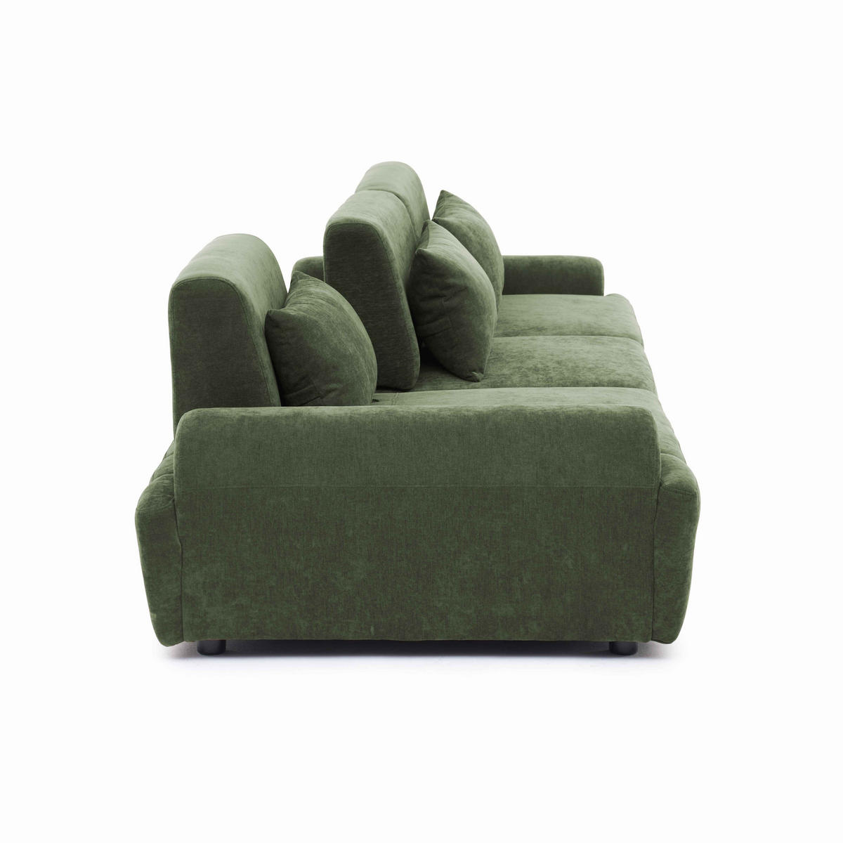 SOFA 3-Sitzer, Grün - Grün, Textil (303/82/109cm) - Oviala