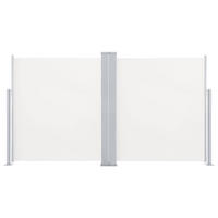 AUSZIEHBARE Seitenmarkise Doppelt 170 x 600 cm Creme - Creme, Textil (600/170/600cm) - furnicato