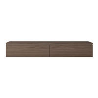 TV stolek Bemmi ořech Wisconsin 175/28/32 cm - tmavě hnědá, kompozitní dřevo (175/28.4/31.8cm) - Selsey
