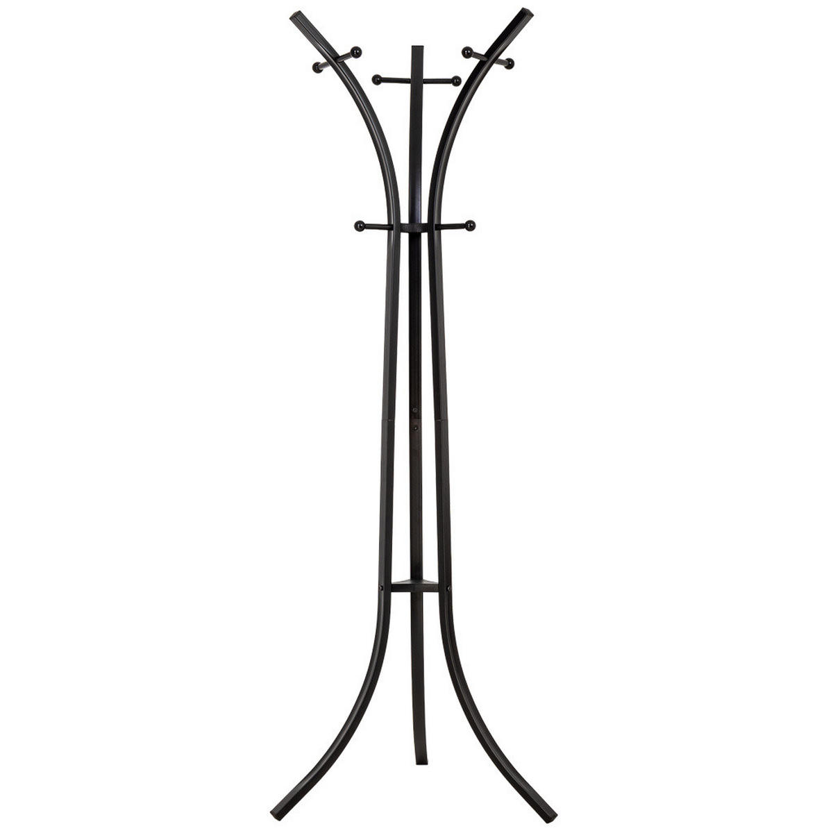 GARDEROBE aus metall 177x63x51cm - Schwarz, Metall (177/51/63cm) - Wanderlust