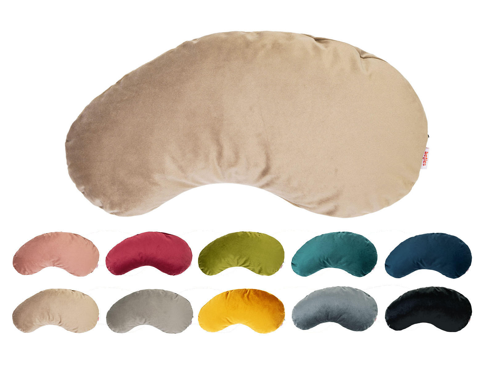 KISSEN-BOHNE Samt&Sonders braun-beige 45/25 cm - Beige, Textil (25/45cm) - beties Heimtextil