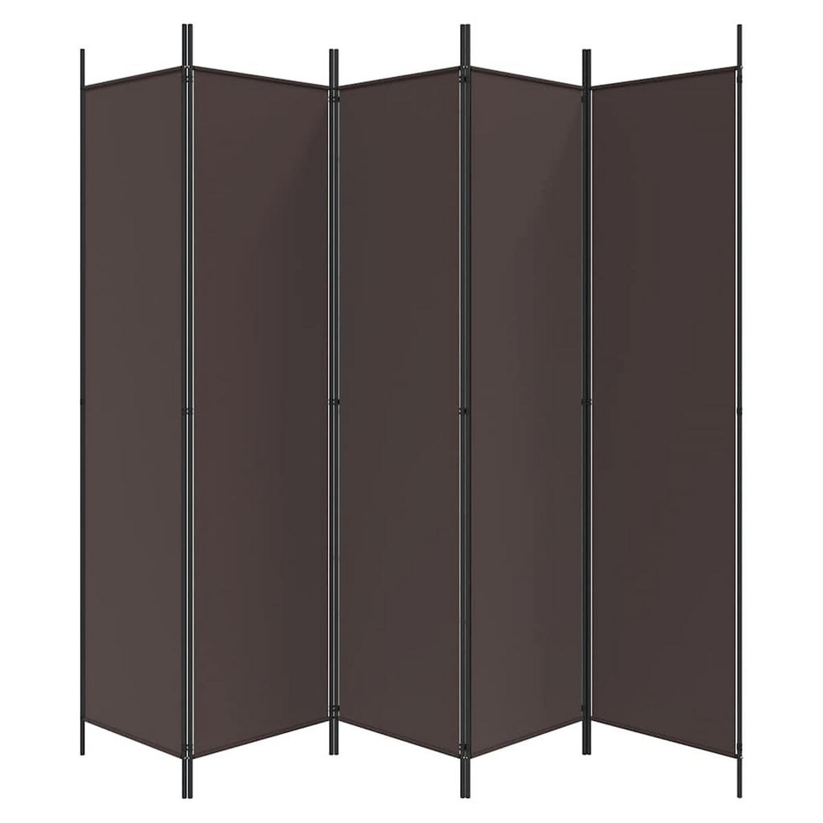 PARAVENT 6-teilig Braun 300/200 Cm Stoff - Braun, Textil (300/200/0.1cm) - vidaXL