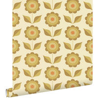 TAPETE Blumen 50 x 900 cm - Gelb, Papier (50/900cm) - ESTAhome