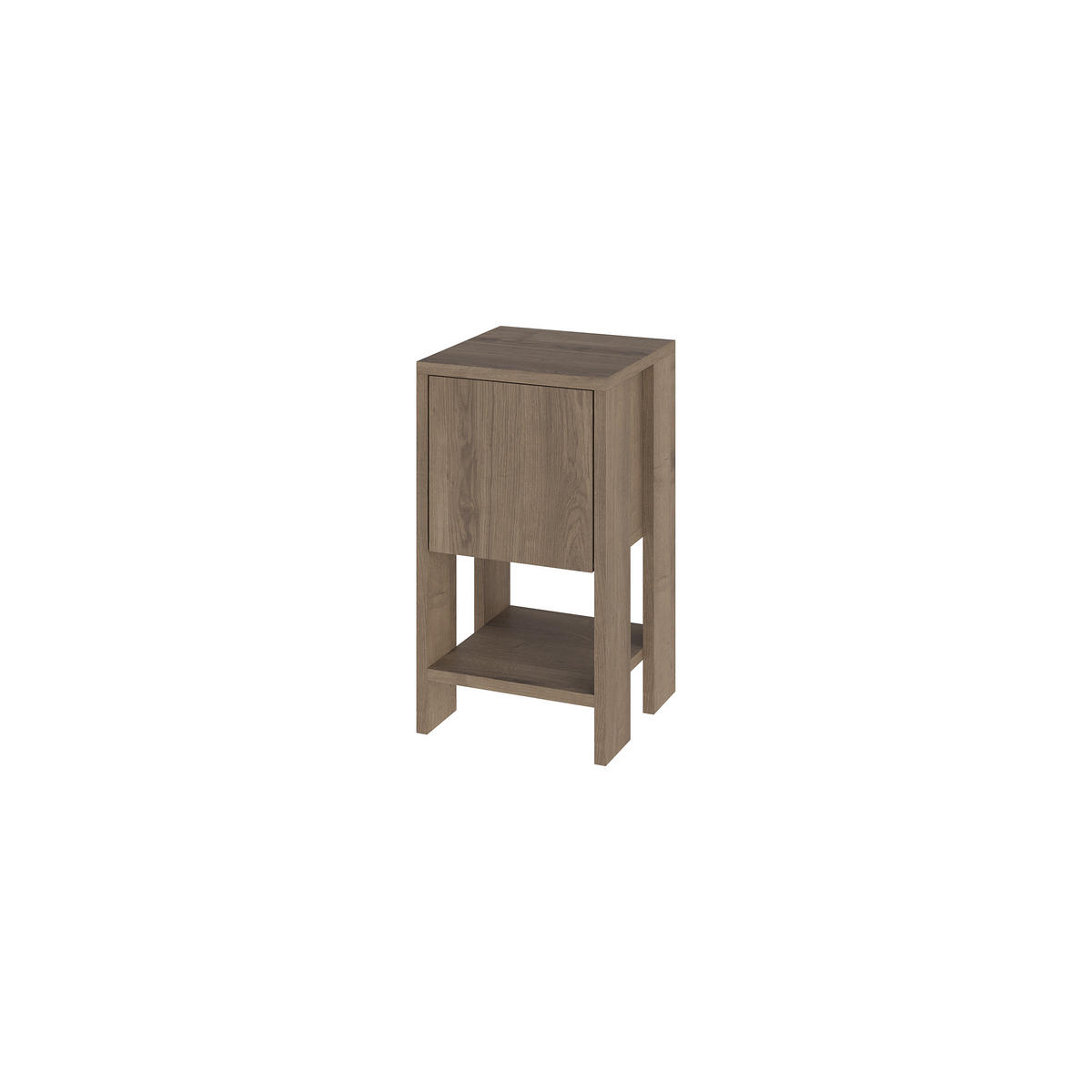 NACHTTISCH Ema Dunkle Eiche 30/30/55 cm - Walnussfarben, Holzwerkstoff (30/55/30cm) - Decortie