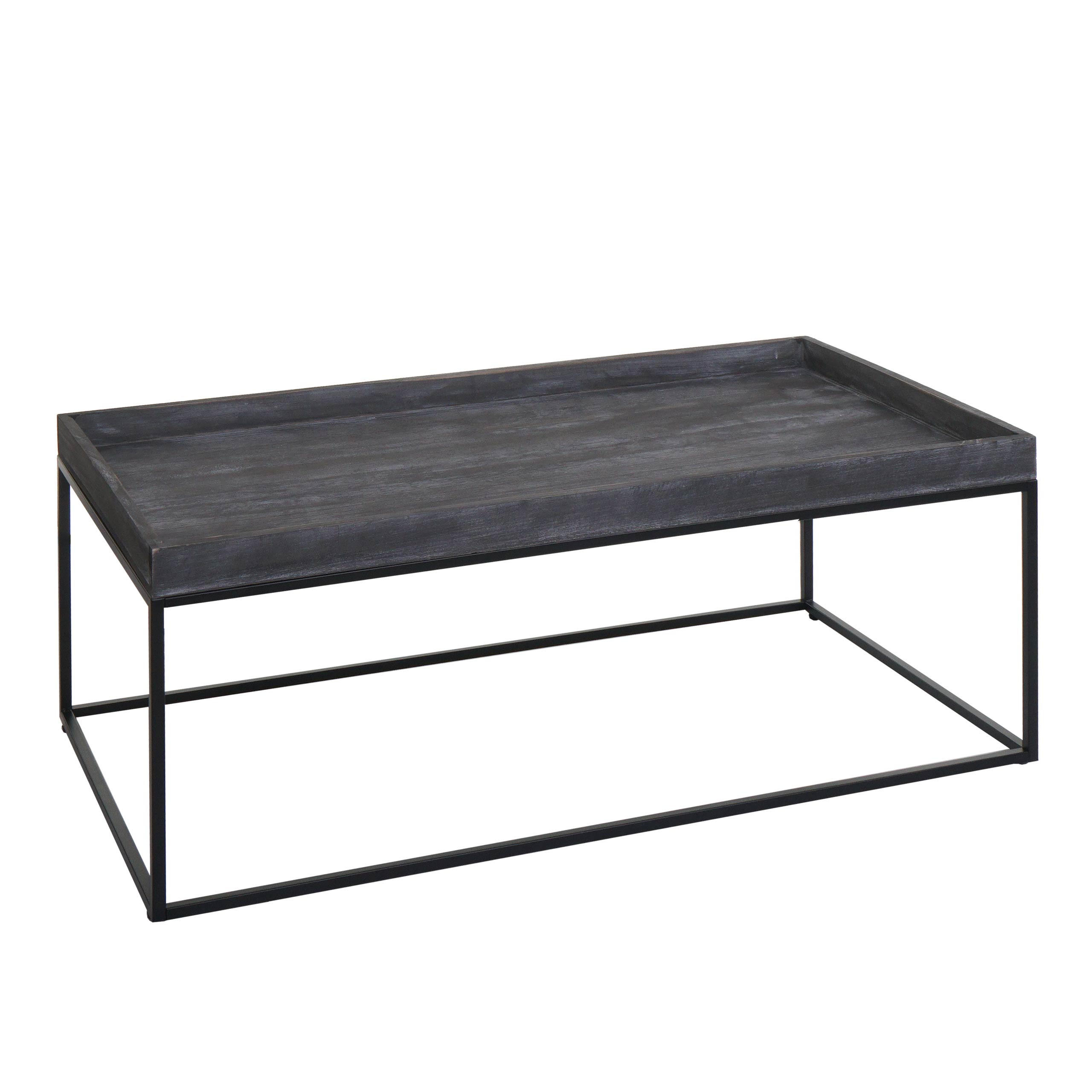 COUCHTISCH rechteckig Grau - Grau, Holz (60/110/46cm) - MCW