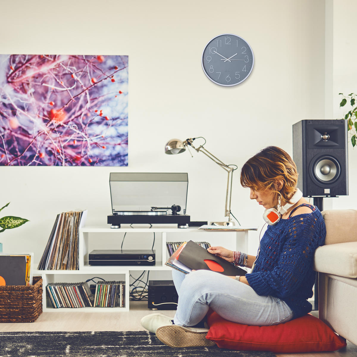 WANDUHR - Multicolor, Glas/Kunststoff (30/30/4cm) - Relaxdays