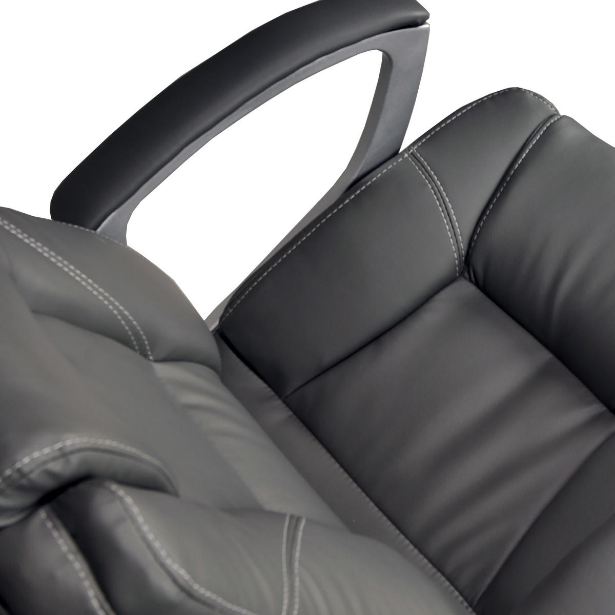 BÜROSTÜHL BOSS, CHEFSESSEL - Grau, Kunststoff (66/117/69cm) - Weber Industries