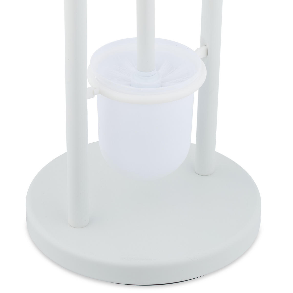 WC-GARNITUR - Weiß, Kunststoff/Textil (22/79/22cm) - Relaxdays