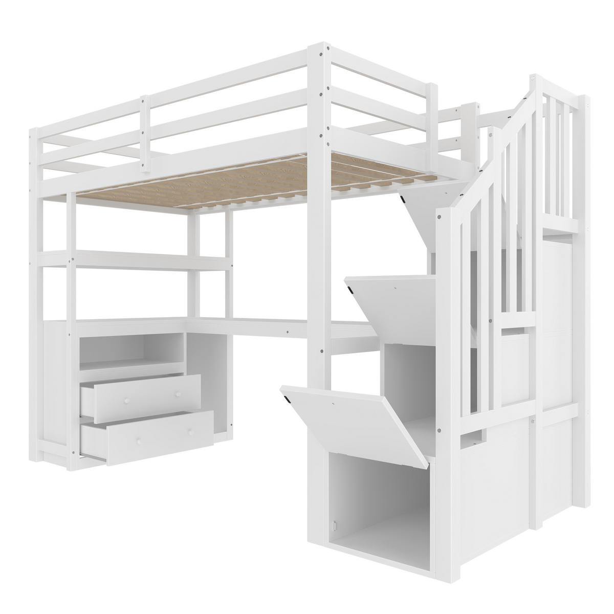 HOCHBETT 90/200 cm Weiß - Weiß, Holz - Raumix