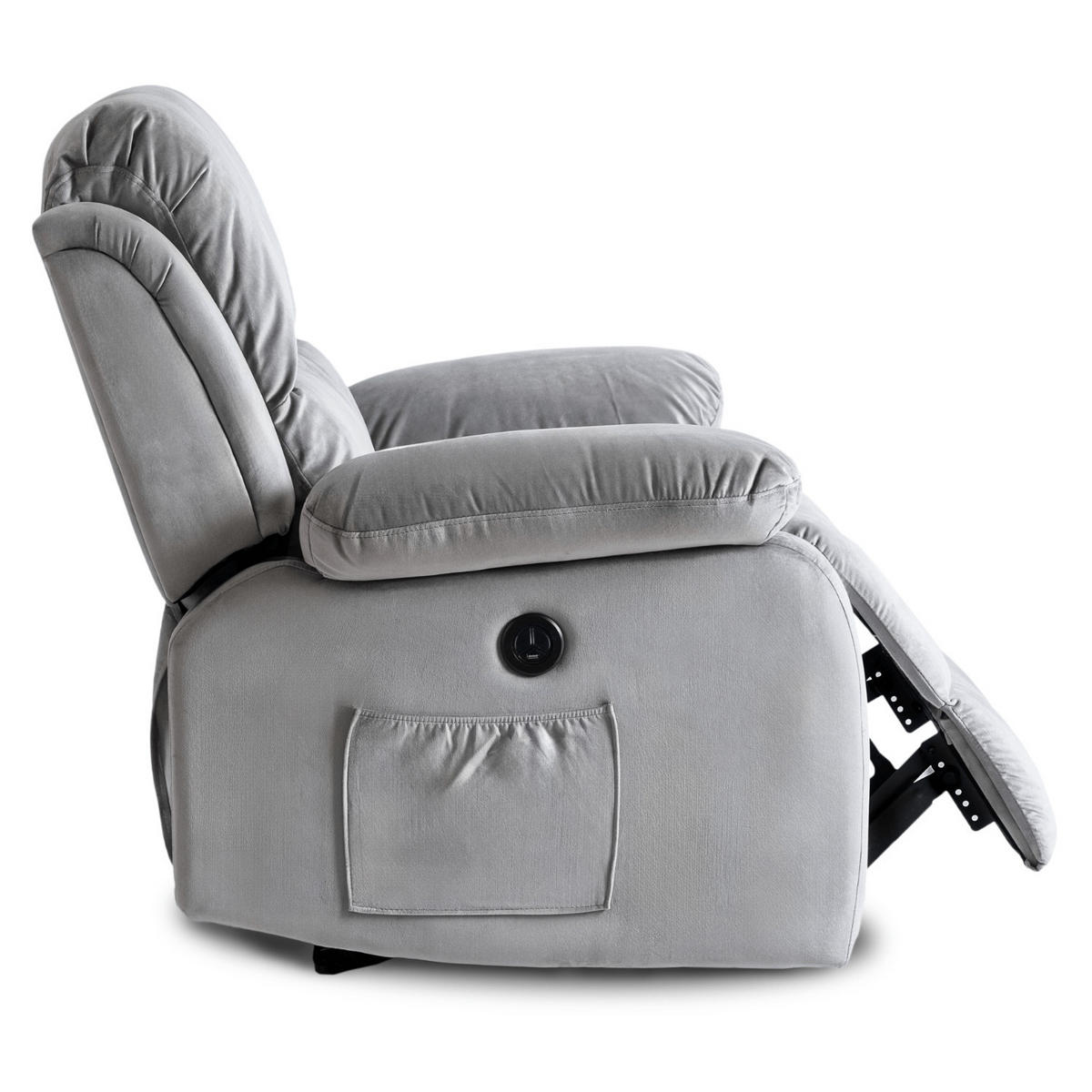 RELAXSESSEL ARON fürs Wohnzimmer Grau - Grau, Textil (53/101/88cm) - makarowski meble