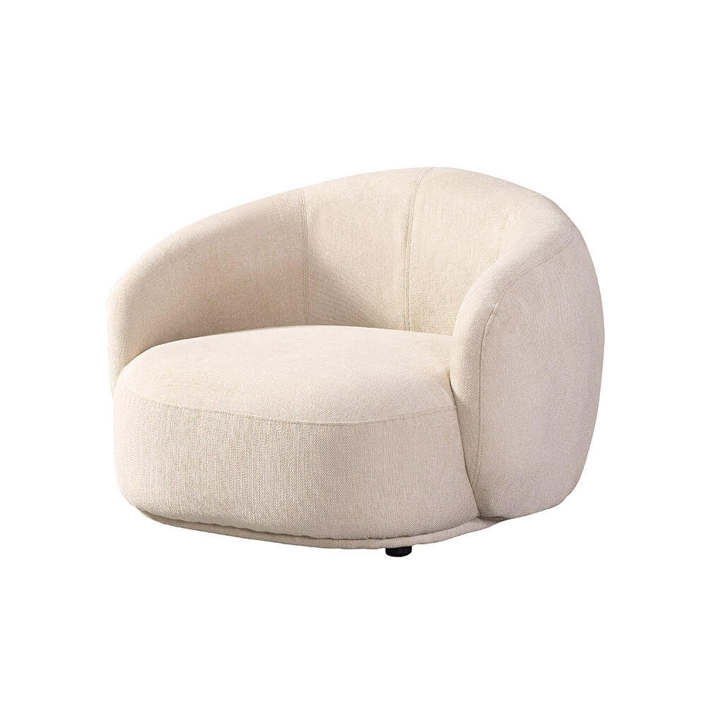 SESSEL CASARA - Webstoff Beige - Beige, Kunststoff (99/72/104cm) - Home Deluxe